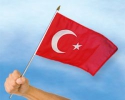 Türkei Fahne / Flagge am Stab | 30 x 45 cm