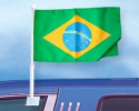 Brasilien Autofahne gedruckt im Querformat | 27 x 45 cm