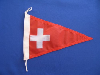 Schweizer CH Wimpel mit Schweizerkreuz | 20 x 30 cm
