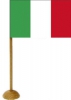 Tischfähnchen Italien mit Fuss | 45 x 70 mm