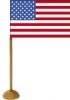 Tischfähnchen USA mit Fuss | 45 x 70 mm