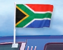 Südafrika Autofahne / Autoflagge gedruckt | 27 x 45 cm