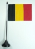 Belgien Tisch-Fahne mit Fuss | 10 x 15 cm