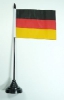 Deutschland Tisch-Fahne mit Fuss | 10 x 15 cm