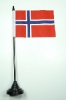 Norwegen Tisch-Fahne mit Fuss | 10 x 15 cm