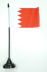Bahrain Tisch-Fahne mit Fuss | 10 x 15 cm