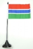 Gambia Tisch-Fahne mit Fuss | 10 x 15 cm