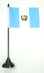 Guatemala Tisch-Fahne mit Fuss | 10 x 15 cm