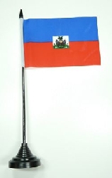 Haiti Tisch-Fahne mit Fuss | 10 x 15 cm