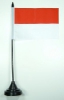 Indonesien Tisch-Fahne mit Fuss | 10 x 15 cm