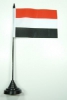 Jemen Tisch-Fahne mit Fuss | 10 x 15 cm