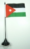 Jordanien Tisch-Fahne mit Fuss | 10 x 15 cm