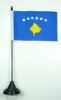 Kosovo Tisch-Fahne mit Fuss | 10 x 15 cm