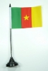 Kamerun Tisch-Fahne mit Fuss | 10 x 15 cm