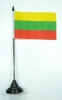 Litauen Tisch-Fahne mit Fuss | 10 x 15 cm