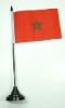 Marokko Tisch-Fahne mit Fuss | 10 x 15 cm