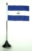 Nicaragua Tisch-Fahne mit Fuss | 10 x 15 cm