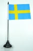Schweden Tisch-Fahne mit Fuss | 10 x 15 cm