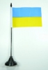 Ukraine Tisch-Fahne mit Fuss | 10 x 15 cm