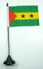 Sao Tome & Principe Tisch-Fahne mit Fuss | 10 x 15 cm
