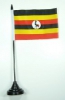 Uganda Tisch-Fahne mit Fuss | 10 x 15 cm