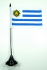 Uruguay Tisch-Fahne mit Fuss | 10 x 15 cm