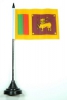 Sri Lanka Tisch-Fahne mit Fuss | 10 x 15 cm