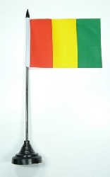 Guinea Tisch-Fahne mit Fuss | 10 x 15 cm