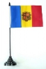 Andorra Tisch-Fahne mit Fuss | 10 x 15 cm