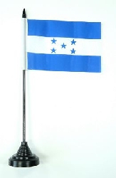 Honduras Tisch-Fahne mit Fuss | 10 x 15 cm