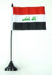 Irak Tisch-Fahne mit Fuss | 10 x 15 cm