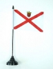 Jersey Tisch-Fahne mit Fuss | 10 x 15 cm