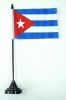 Kuba Tisch-Fahne mit Fuss | 10 x 15 cm