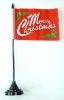 Merry Christmas Tisch-Fahne mit Fuss | 10 x 15 cm