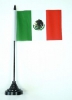 Mexiko Tisch-Fahne mit Fuss | 10 x 15 cm