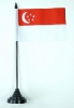 Singapur Tisch-Fahne mit Fuss | 10 x 15 cm