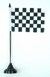 Ziel / Start Tisch-Fahne mit Fuss | 10 x 15 cm