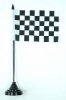 Ziel / Start Tisch-Fahne mit Fuss | 10 x 15 cm