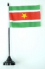 Surinam Tisch-Fahne mit Fuss | 10 x 15 cm