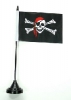 Pirat mit Kopftuch Tisch-Fahne mit Fuss | 10 x 15 cm