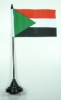 Sudan Tisch-Fahne mit Fuss | 10 x 15 cm