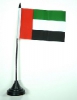 Vereinigte Arabische Emirate Tisch-Fahne mit Fuss | 10 x 15 cm