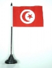 Tunesien Tisch-Fahne mit Fuss | 10 x 15 cm