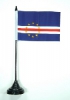 Kap Verde Tisch-Fahne mit Fuss | 10 x 15 cm