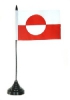 Grönland Tisch-Fahne mit Fuss | 10 x 15 cm