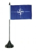Nato Tisch-Fahne mit Fuss | 10 x 15 cm