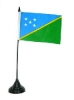 Salomonen Inseln Tisch-Fahne mit Fuss | 10 x 15 cm