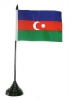 Aserbaidschan Tisch-Fahne mit Fuss | 10 x 15 cm