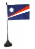 Marshall Inseln Tisch-Fahne mit Fuss | 10 x 15 cm