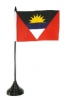 Antigua & Barbuda Tisch-Fahne mit Fuss | 10 x 15 cm